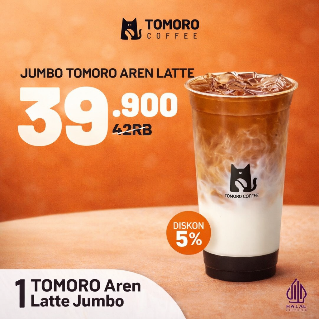 1 JUMBO TOMORO Aren Latte