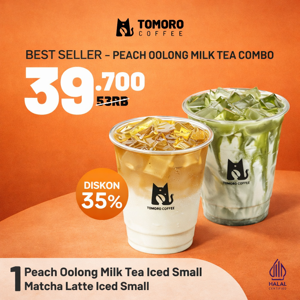 Best Seller Peach Oolong Milk Tea Combo